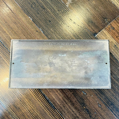 Antique At Rest Coffin Plaque - Loved To Death