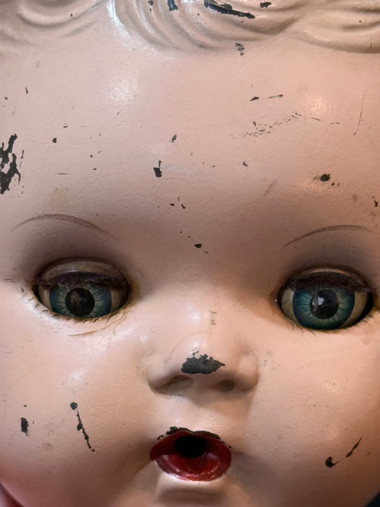 Antique Doll Head with Sleep Eyes - Loved To Death