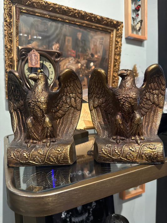 Antique Eagle Bookends - Loved To Death