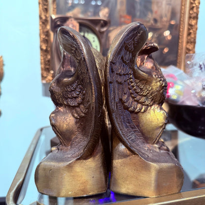 Antique Eagle Bookends - Loved To Death