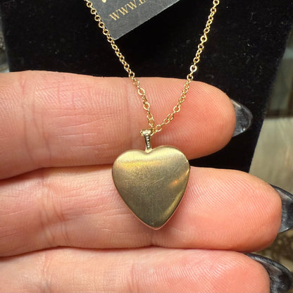 Antique Gold Filled Heart Locket Small - Loved To Death