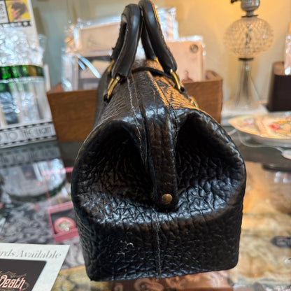 Antique Lilly Black Leather Dr Bag - Loved To Death