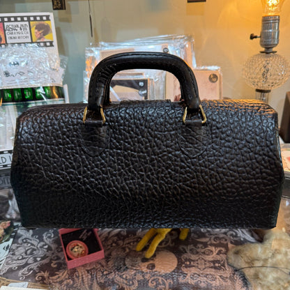 Antique Lilly Black Leather Dr Bag - Loved To Death