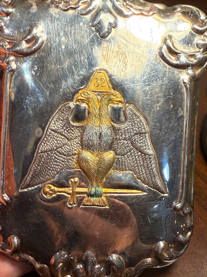 Antique Masonic 32nd Degree Coffin Adornment - Loved To Death