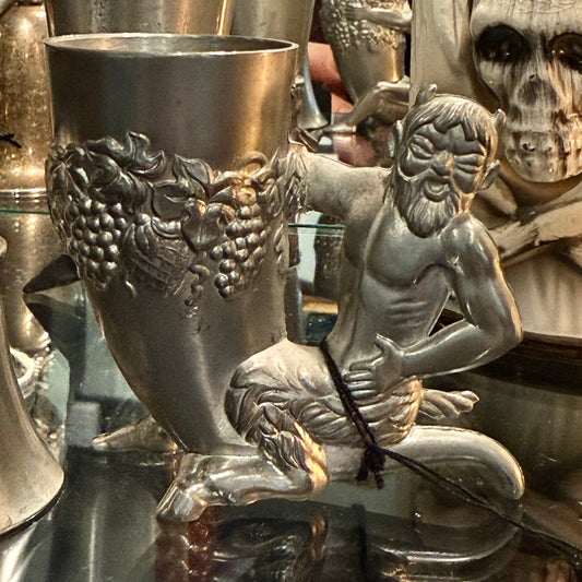 Antique Pewter Shot Glass - Loved To Death