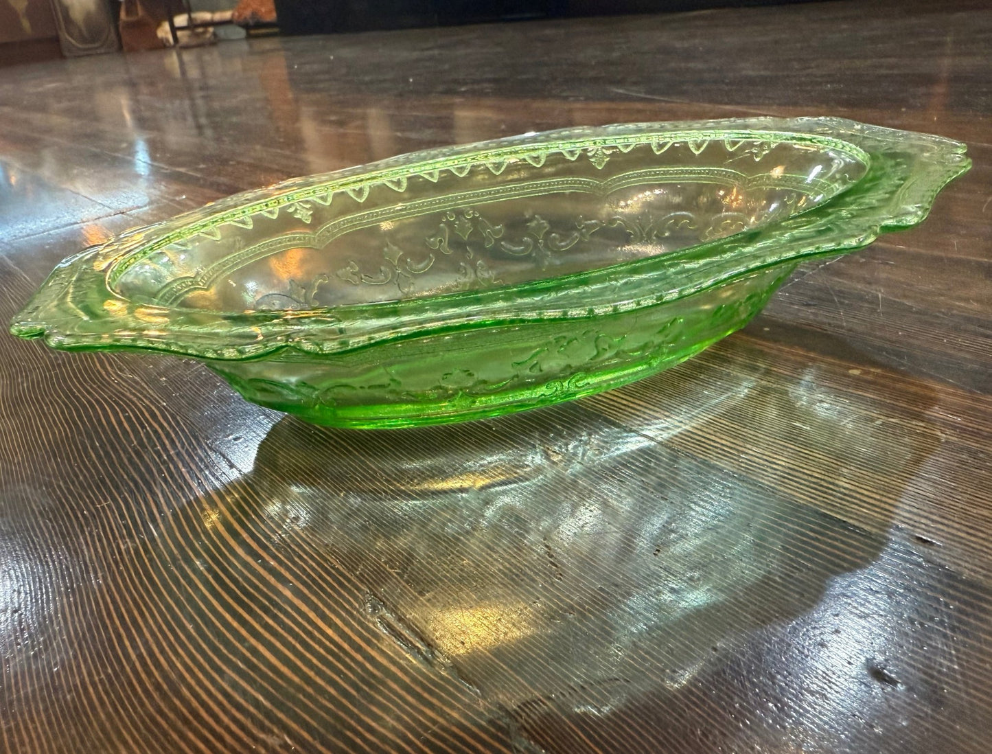 Antique Uranium Glass Bowl - Loved To Death