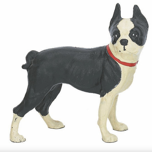 Boston Terrier Cast Iron Doorstop - Loved To Death