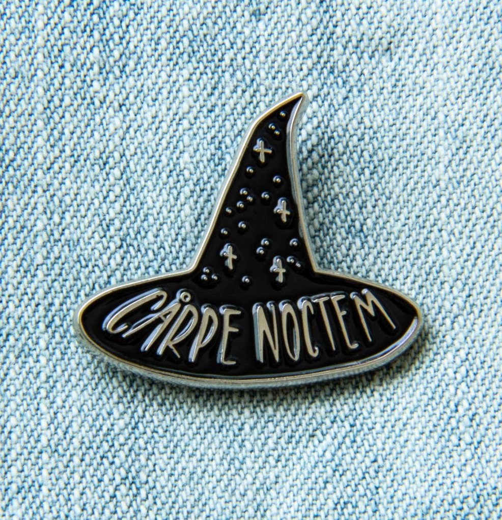 Carpe Noctem Enamel Pin - Loved To Death