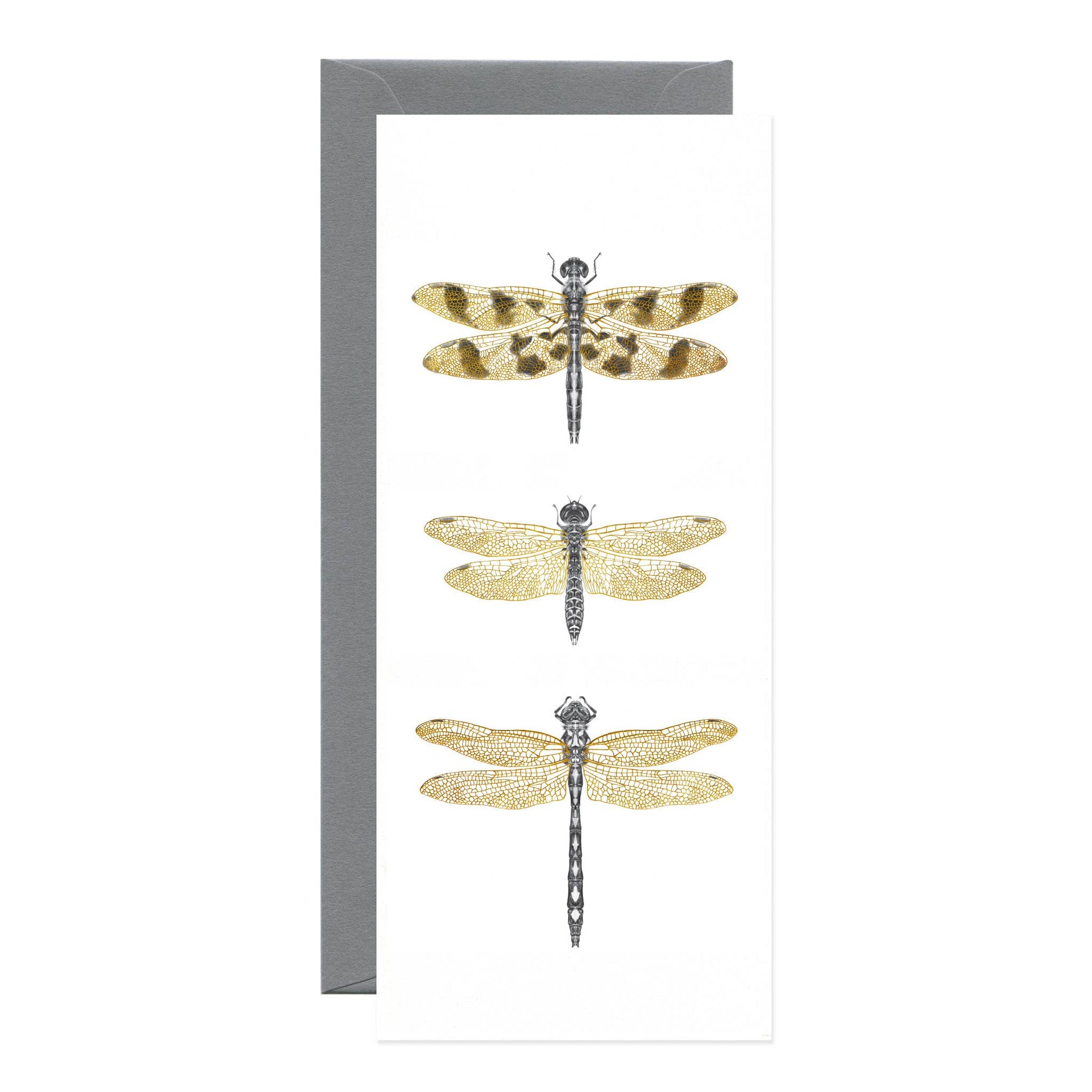 Dragonflies Foil Greeting Card - Loved To Death