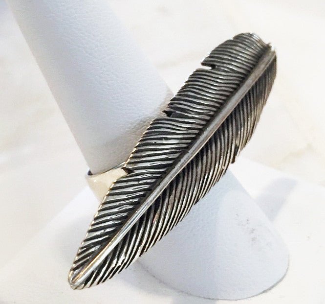 Feather Sterling Ring - Loved To Death