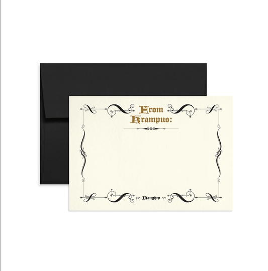 “From Krampus" Gift Card Set - Loved To Death