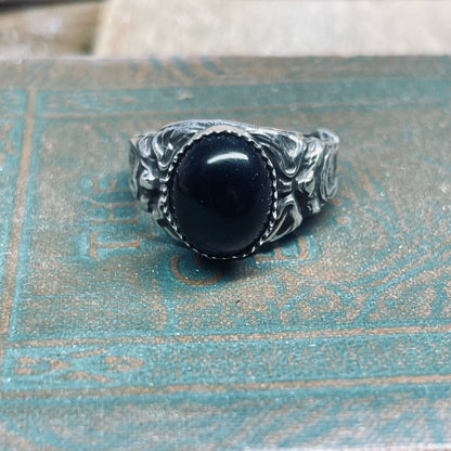 Gothic Victorian Handmade Screaming Gargoyle Ring Sterling - Loved To Death