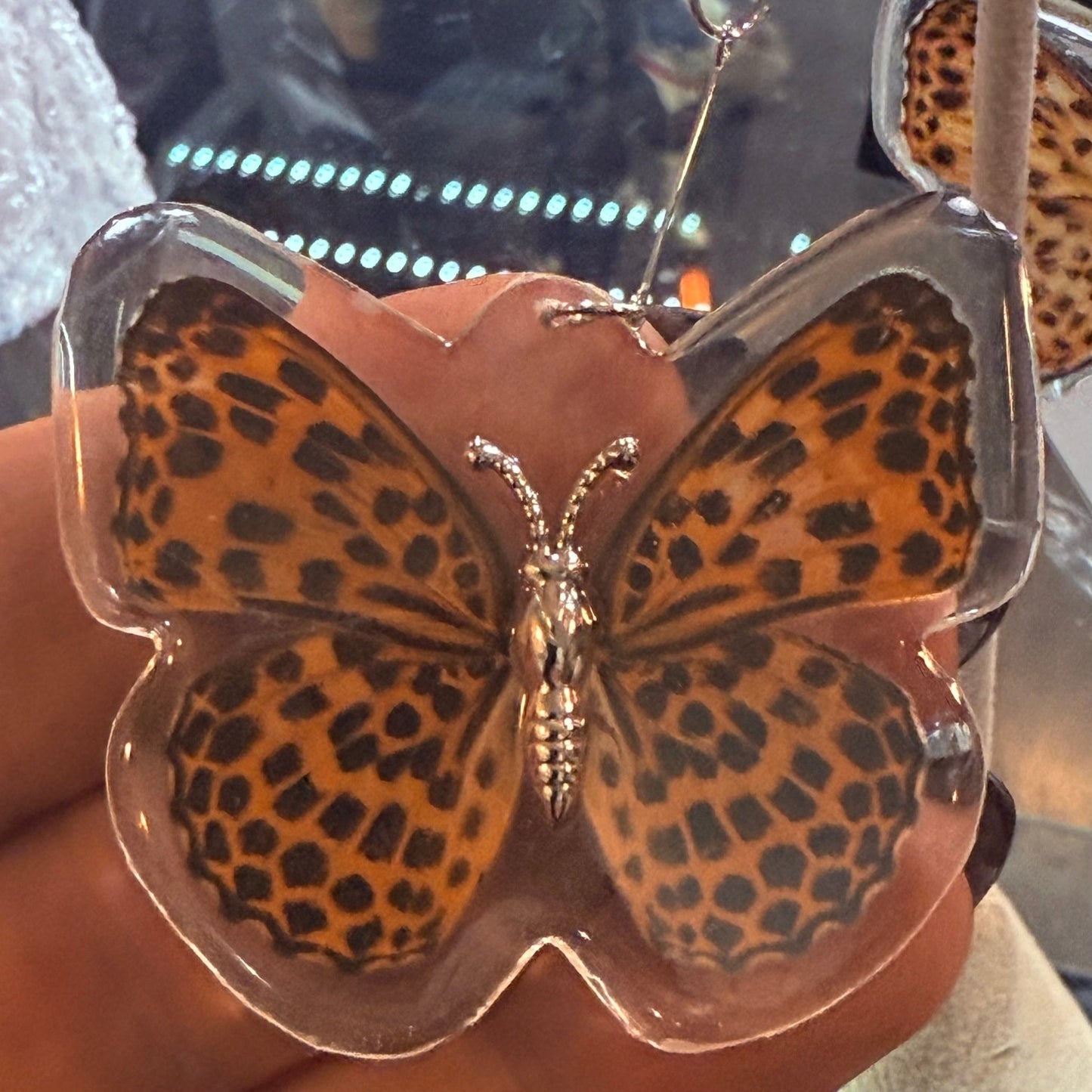 Leopard Butterfly Earrings - Loved To Death