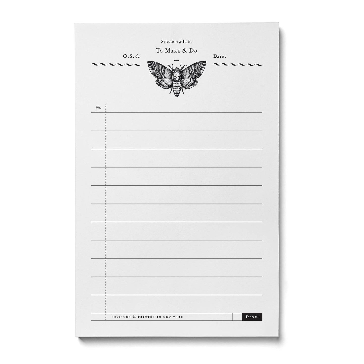 Moth Notepad - Loved To Death