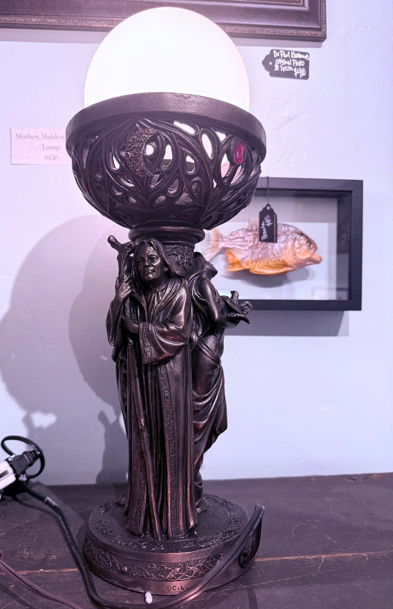 Mother, Maiden, Crone Globe Lamp - Loved To Death