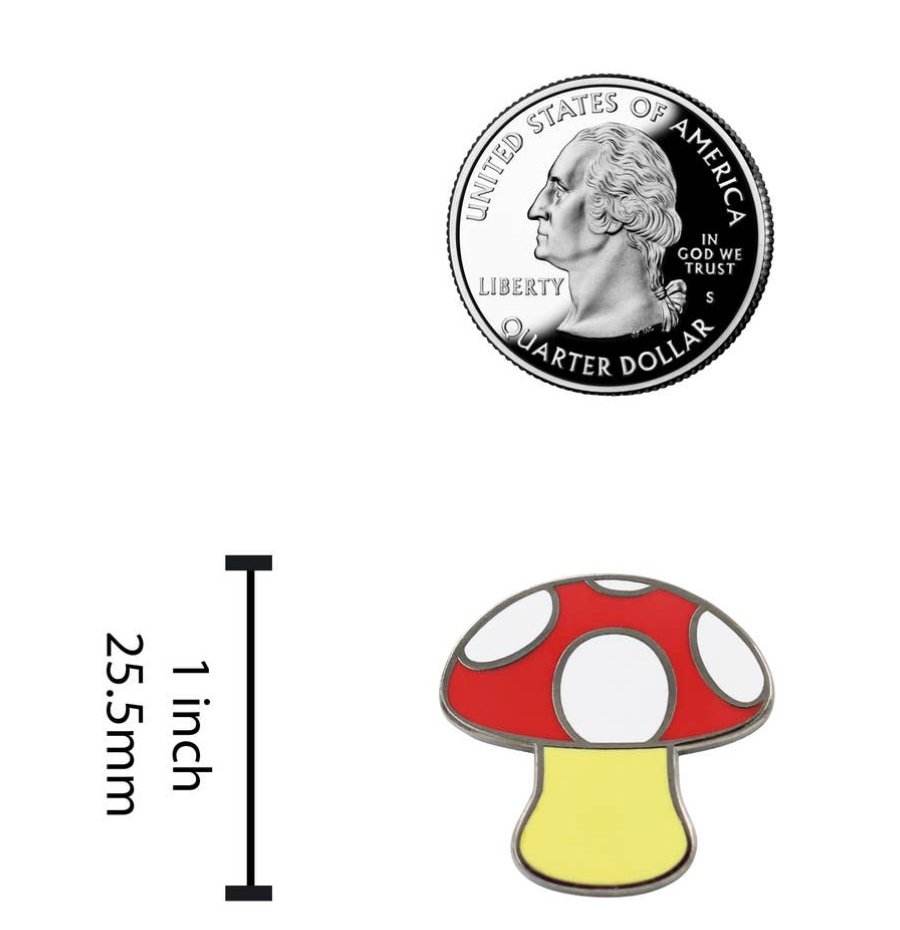 Mushroom Enamel Pin - Loved To Death