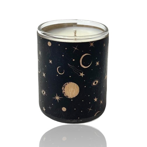 My Moon & Stars Wood Votive Candle - Loved To Death