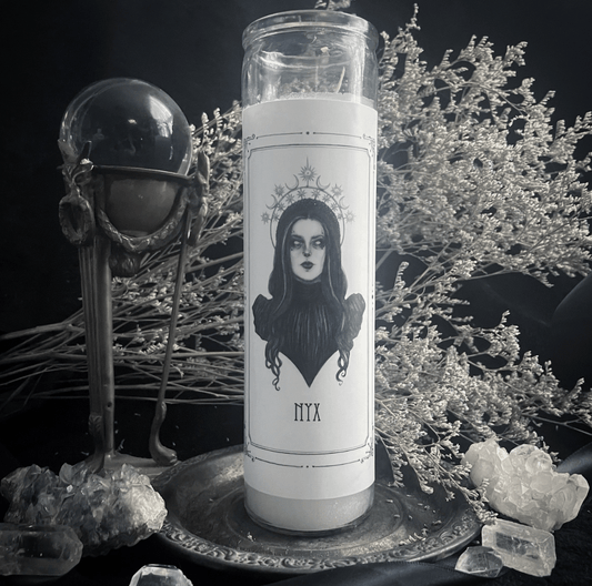 Nyx 7 Day Candle Art By Caitlin McCarthy - Loved To Death