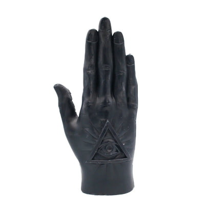 Palmistry Black Sculptural Candle - Loved To Death