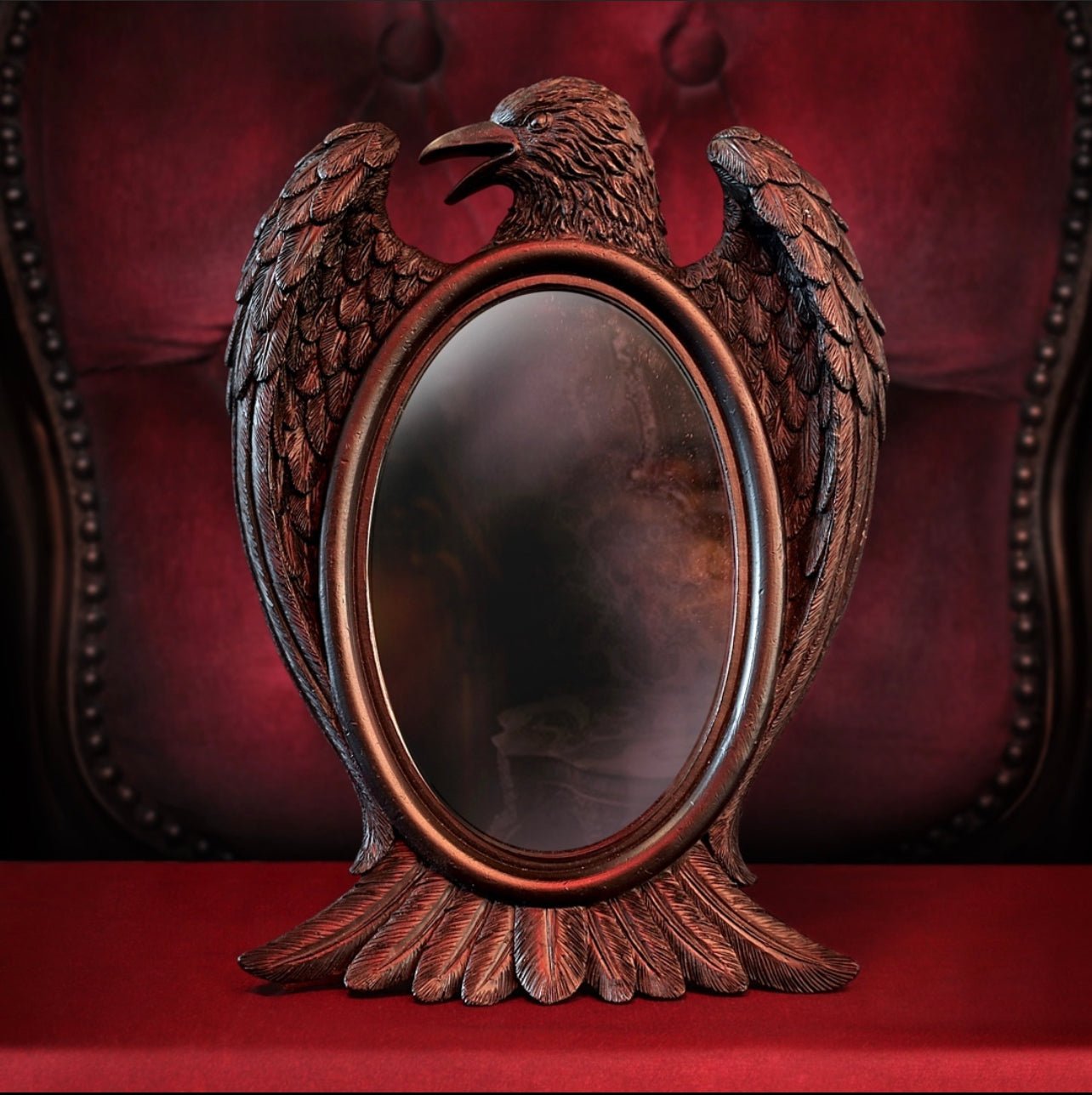 Raven Table Top Mirror - Loved To Death