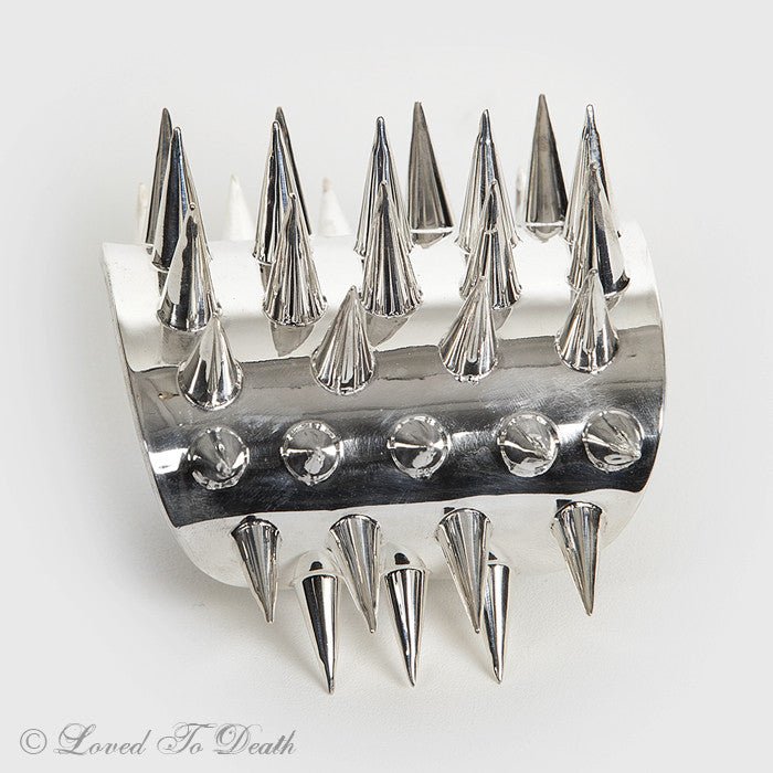 Spiked Cuff Sterling Silver - Loved To Death