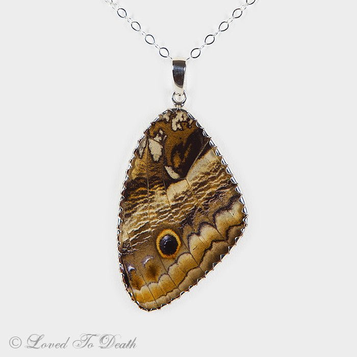 Sterling "88" Butterfly Wing Necklace - Loved To Death