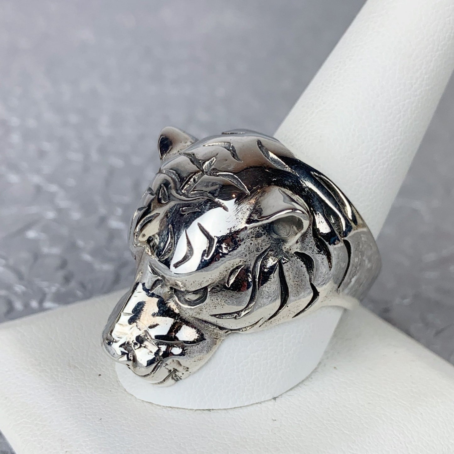 Sterling Tiger Ring - Loved To Death