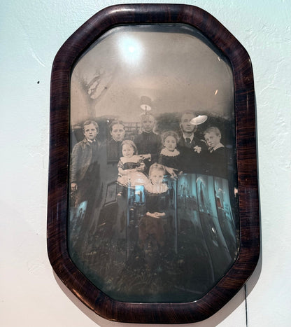 Victorian Creepy Family in Bubble Glass Frame - Loved To Death