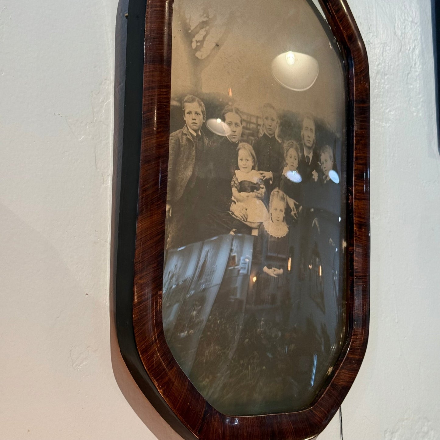 Victorian Creepy Family in Bubble Glass Frame - Loved To Death