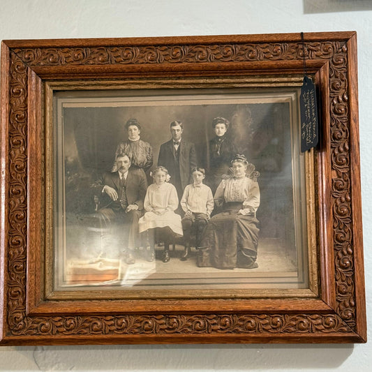 Victorian Family Photo ID’d Wooden Frame - Loved To Death