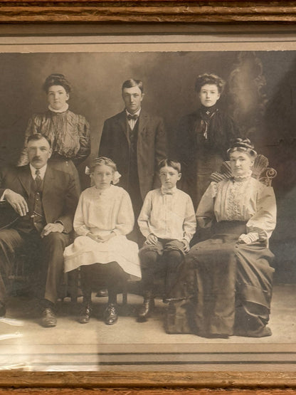 Victorian Family Photo ID’d Wooden Frame - Loved To Death