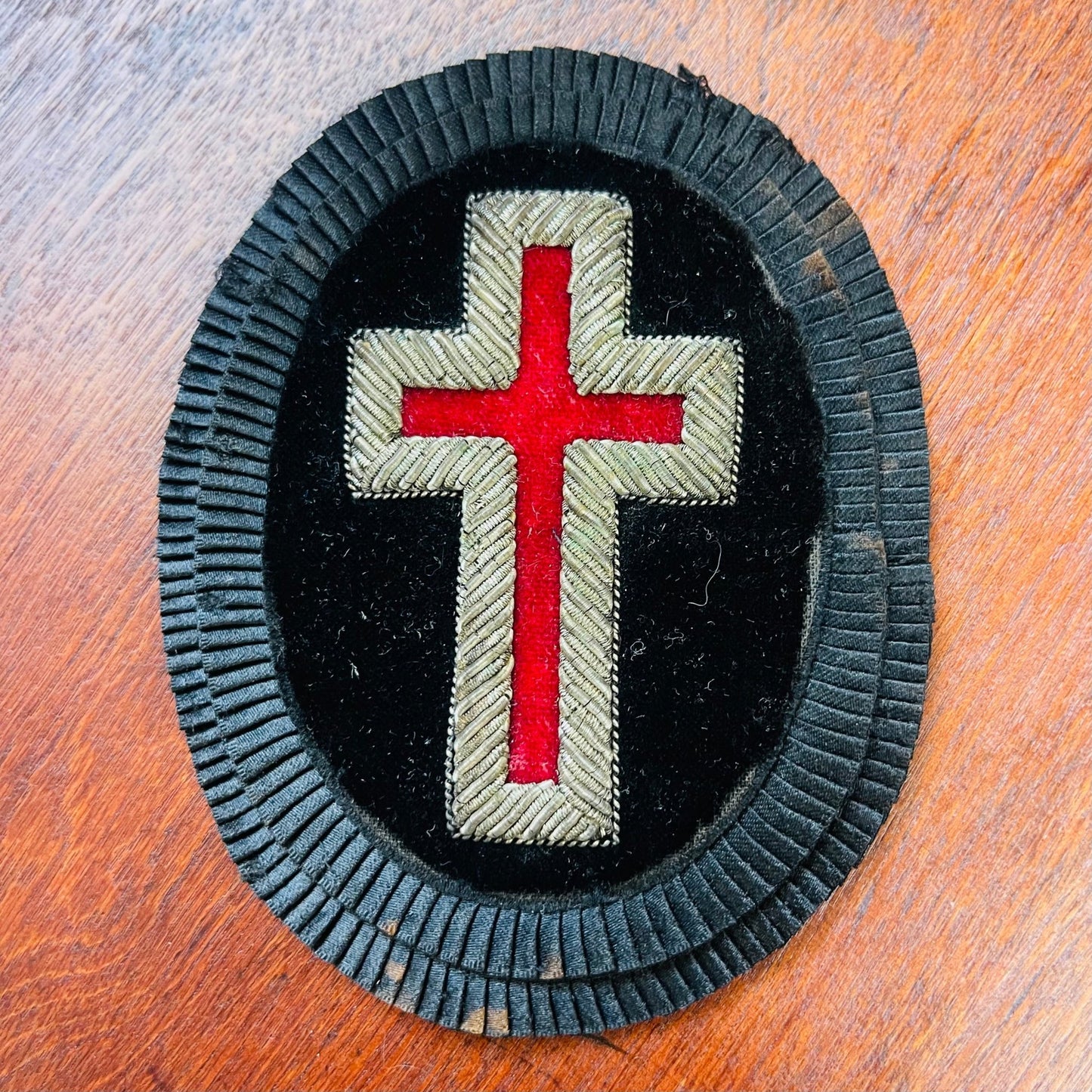 Victorian Knights of Templar Silver Bullion Appliqué #2 - Loved To Death