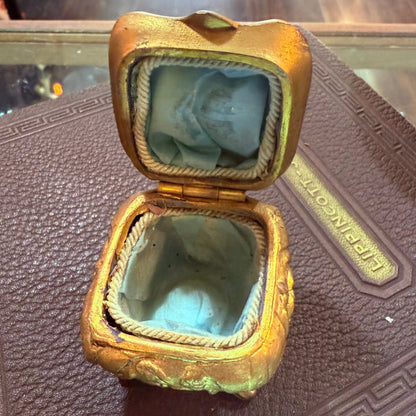 Victorian Mini Casket Box Lined Square - Loved To Death