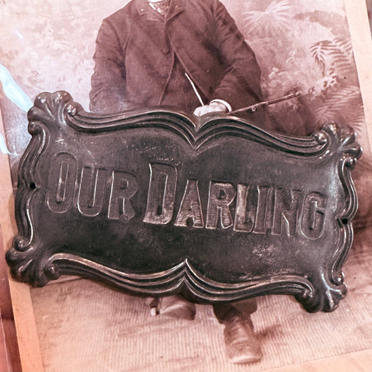 Victorian Our Darling Coffin Plaque - Loved To Death