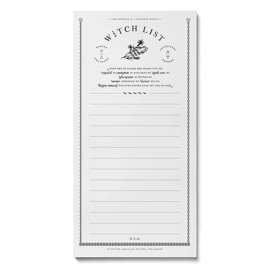 Witch List Notepad - Loved To Death