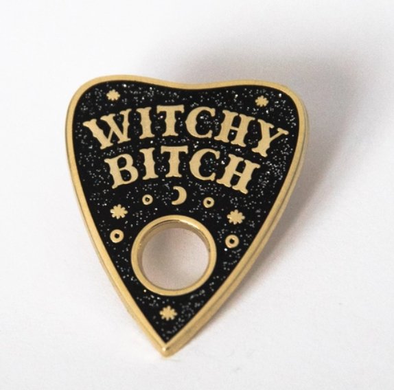 Witchy Bitch Enamel Pin - Loved To Death