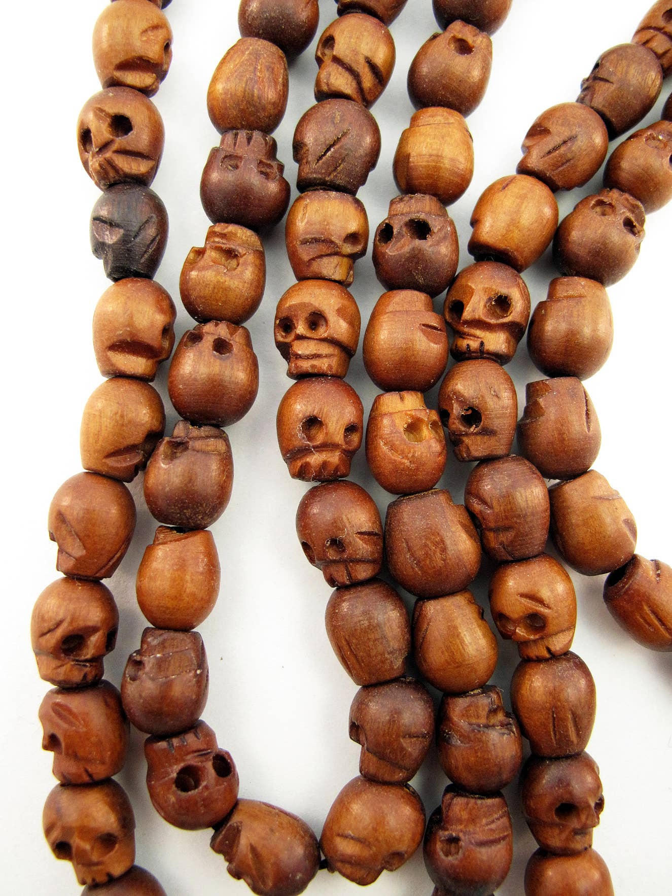 Wood Skull Mala - Original - Loved To Death